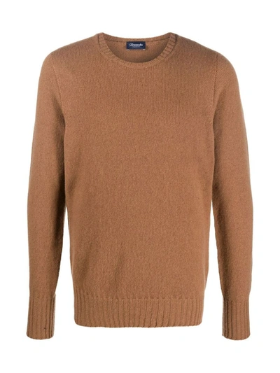 Shop Drumohr Geelong Pullover Clothing In Brown