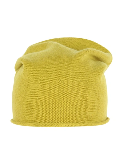 Shop About Cashmere Beanie Accessories In Green