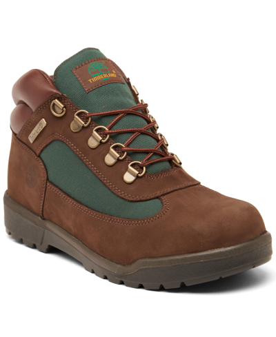 Shop Timberland Big Kids Field Boots From Finish Line In Dark Brown