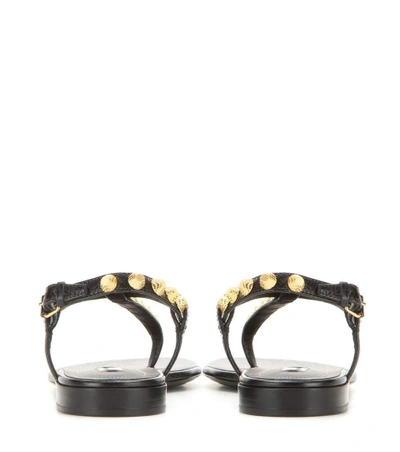 Shop Balenciaga Giant Stud Leather Sandals