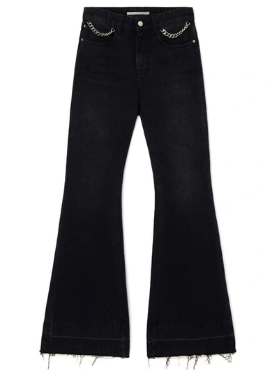 Shop Stella Mccartney Falabella Flared Jeans In Black