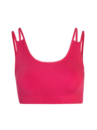 Shop Item M6 Women's Soft Ribbed Bralette In Pink