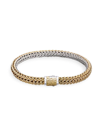Shop John Hardy Women's Classic Chain 18k Gold & Sterling Silver Reversible Bracelet