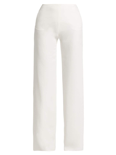Shop Valentino Women's Cady Couture Trousers In Ivory