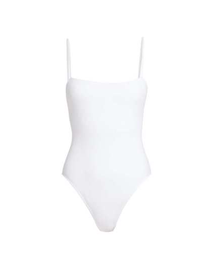Shop Wardrobe.nyc Women's Classic One-piece Swimsuit In White