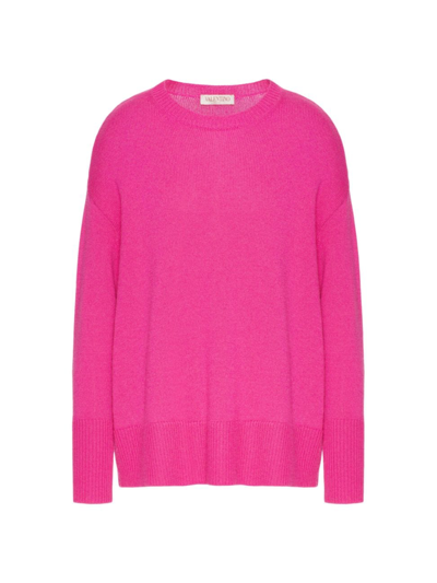 Shop Valentino Women's Cashmere Jumper In Pink