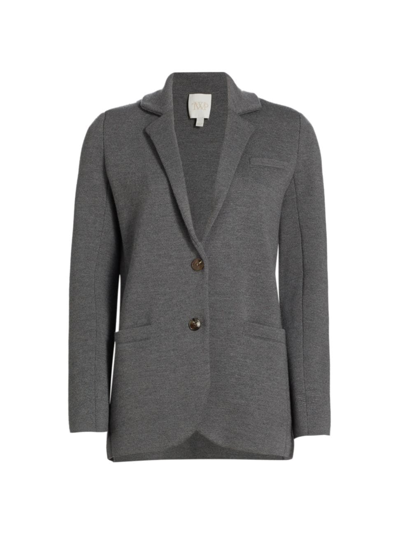 Shop Twp Women's Boyfriend Wool-blend Blazer In Dark Charcoal Grey