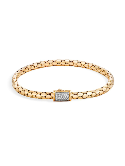 Shop John Hardy Women's Dot 18k Gold & Diamond Bracelet