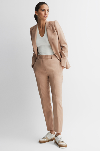 Shop Reiss Marlie - Camel Slim Fit Wool Blend Suit Trousers, Us 12