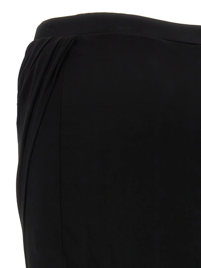 Shop Helmut Lang Draped Skirt Skirts Black