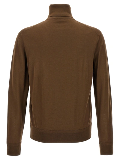 Shop Tom Ford High Neck Sweater Sweater, Cardigans Brown