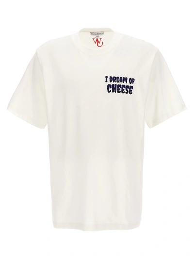 Shop Jw Anderson I Dream Of Cheese T-shirt White