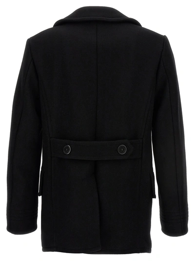 Shop Tom Ford Japan Wool Double Breast Coat Coats, Trench Coats Black