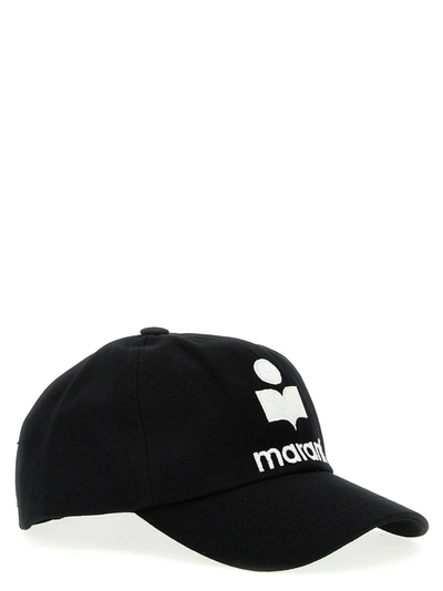 Shop Marant Logo Embroidery Cap Hats White/black