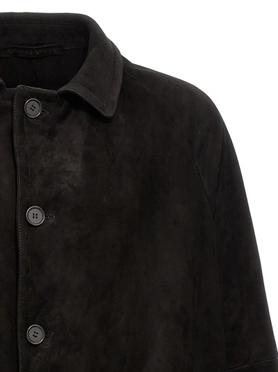 Shop Salvatore Santoro Suede Coat Coats, Trench Coats Black