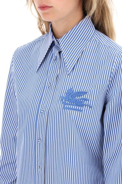 Shop Etro Striped Regular Fit Shirt