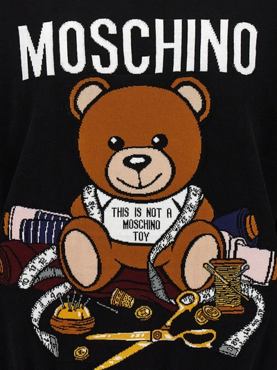 Shop Moschino Teddy Sweater, Cardigans Black