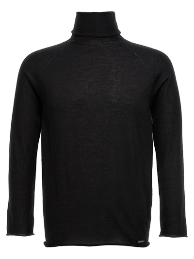 Shop Kiton Turtleneck Sweater Sweater, Cardigans Black