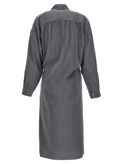 Shop Lemaire Twisted Dresses Gray