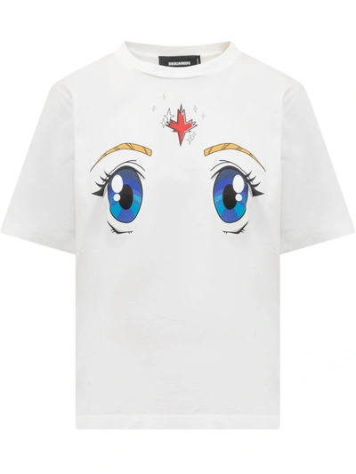 Shop Dsquared2 Easy T-shirt With Print In White