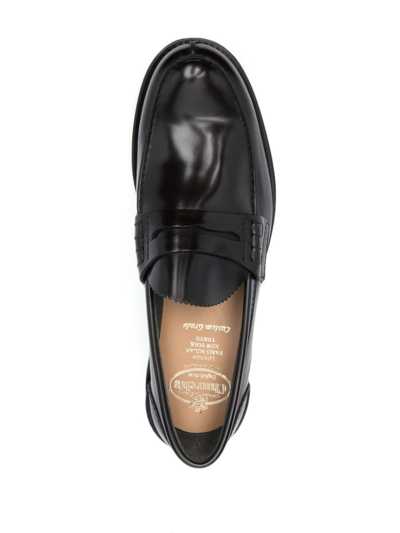 Shop Church's Pembrey Polished-leather Loafers In 褐色