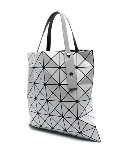 Shop Bao Bao Issey Miyake Lucent Gloss Panelled Tote Bag In 灰色