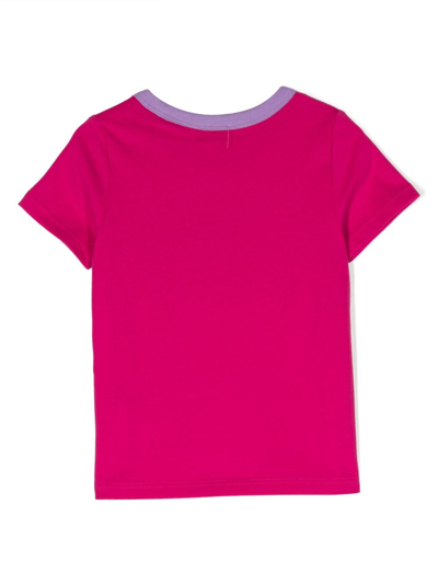Shop Marc Jacobs Logo-print Crew-neck T-shirt In Pink
