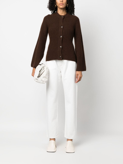 Loulou Studio Wular Straight-leg Ankle Denim Pants In 白色