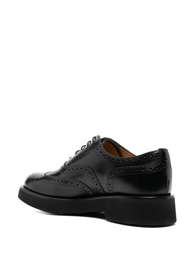 Shop Church's Burwood Polished-leather Brogues In 黑色