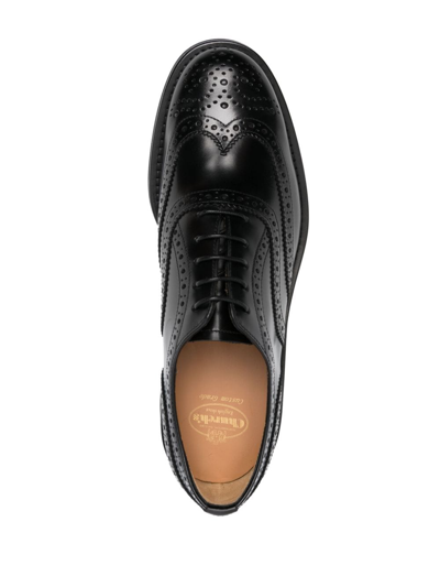 Shop Church's Burwood Polished-leather Brogues In 黑色