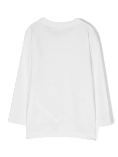 Shop Stone Island Junior Logo-patch Cotton T-shirt In White