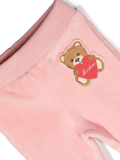 Shop Moschino Teddy Bear-patch Tracksuit Set In Pink
