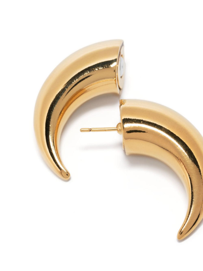 Shop Marine Serre Regenerated Chamanic Stud Earring In Gold