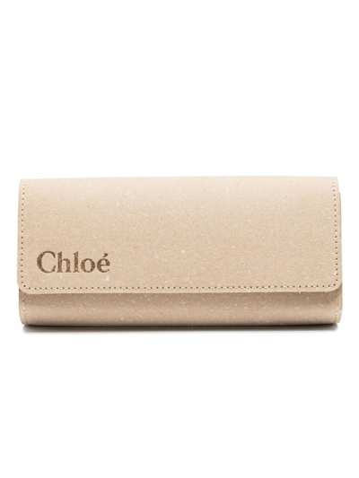 Chloé Hexagonal Oversized-frame Sunglasses In Gold