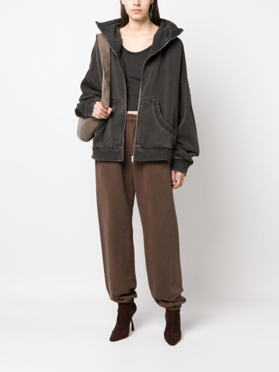 Entire Studios Charcoal Cotton Oversize Sweatshirt In 黑色