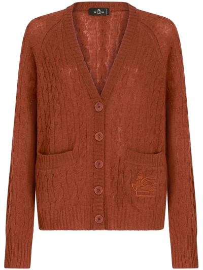 CABLE-KNIT CASHMERE CARDIGAN