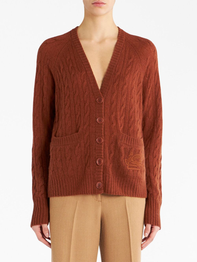 CABLE-KNIT CASHMERE CARDIGAN