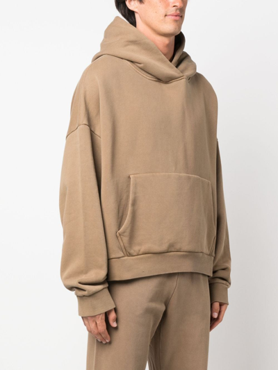 Entire Studios Oversized Organic Cotton Hoodie With Drop Shoulder In 中性色