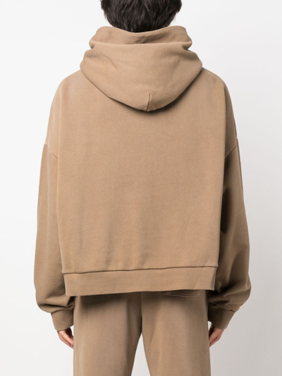 Entire Studios Oversized Organic Cotton Hoodie With Drop Shoulder In 中性色