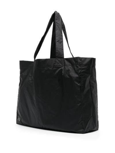 Shop Rick Owens X Champion X Champion Logo-embroidered Tote Bag In 黑色