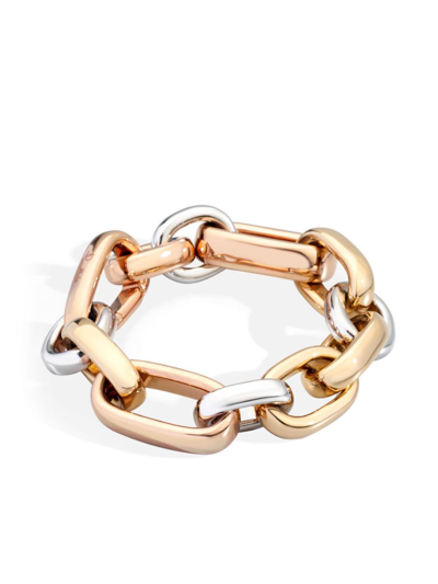 Shop Pomellato 18kt Rose, Yellow And White Gold Iconica Chain Bracelet