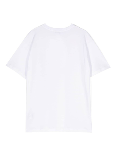 Shop Dolce & Gabbana Logo-print Cotton T-shirt In White