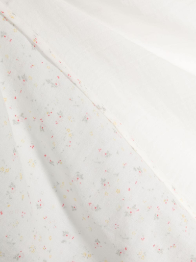 Shop Bonpoint Floral-print Cotton Blanket In White
