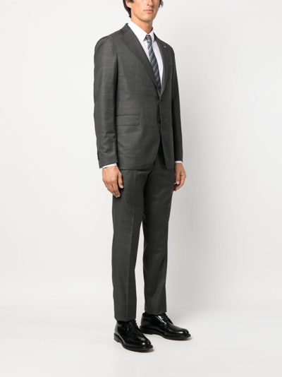 Tagliatore Single-breasted Suit In Grey
