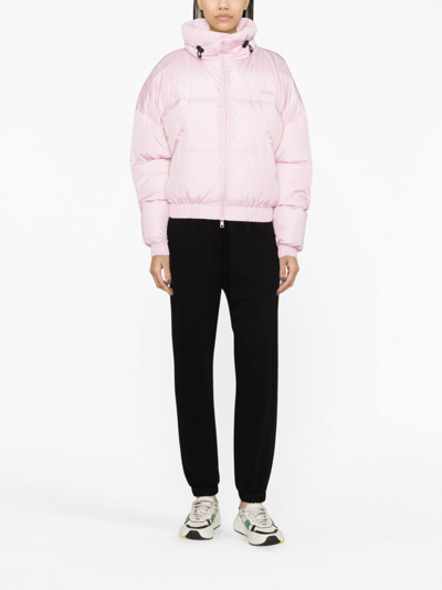 Msgm Cropped Fit Jacket In Pink