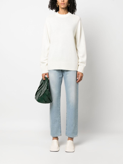 Loulou Studio Blue Wular Jeans In Blue