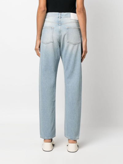 Loulou Studio Blue Wular Jeans In Blue