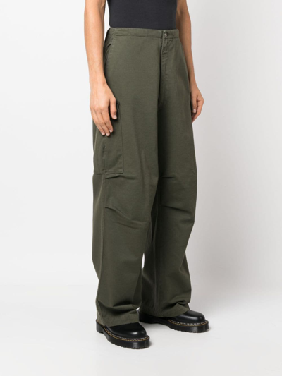 Shop Société Anonyme Indy Wide-leg Cargo Trousers In Green