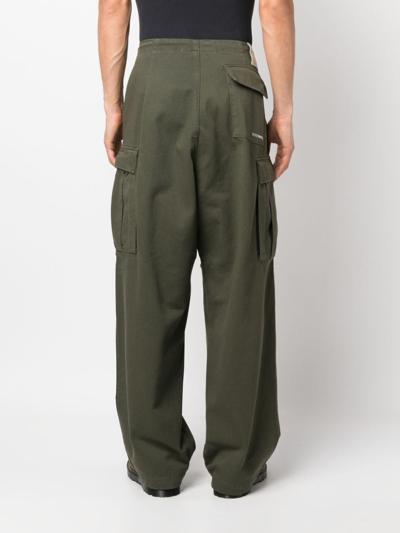 Shop Société Anonyme Indy Wide-leg Cargo Trousers In Green