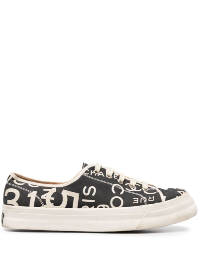 CHANEL Pre-owned 2010s Rue Cambon-print Sneakers In Black